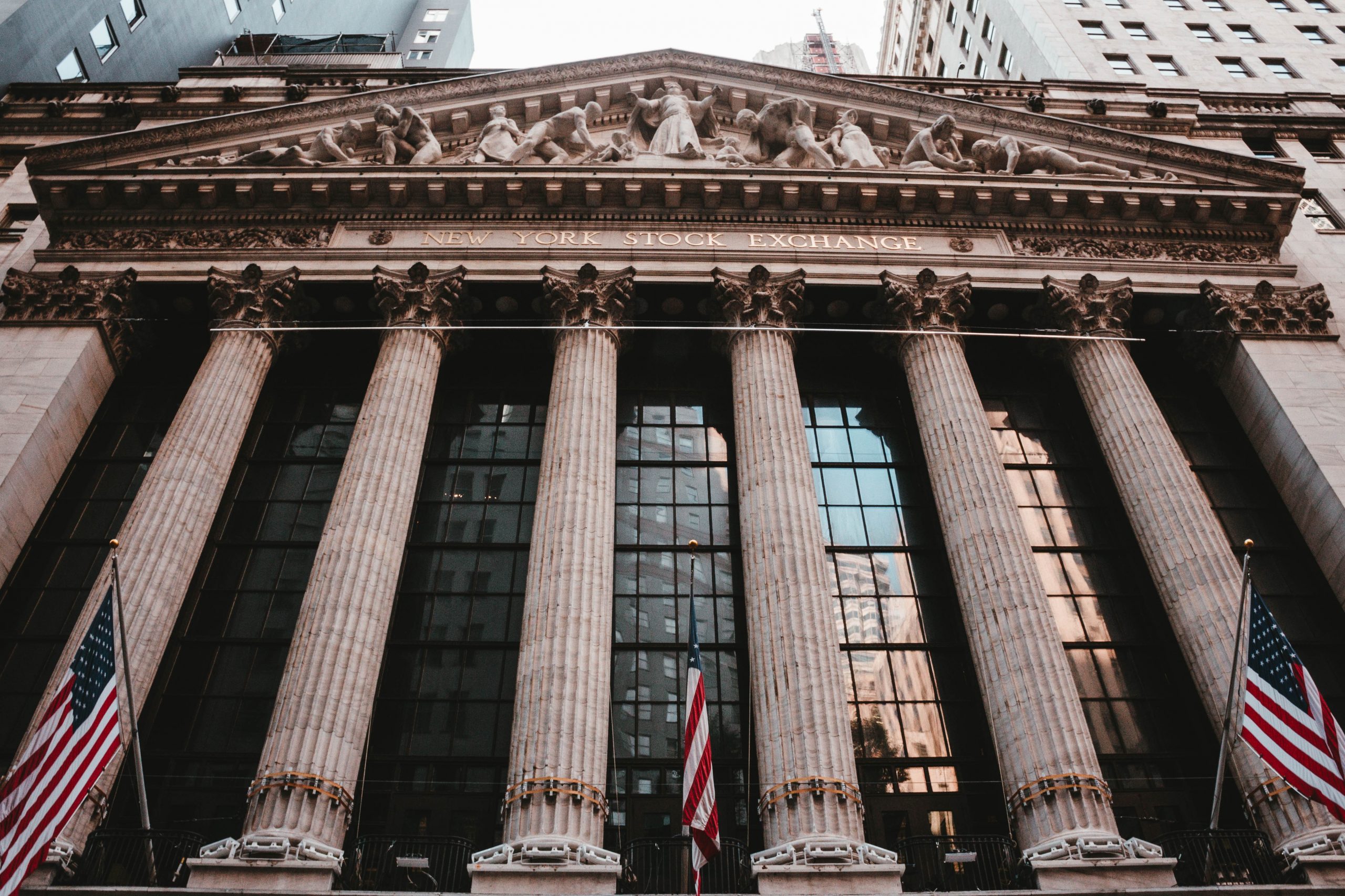 New York stock exchange on Wall Street